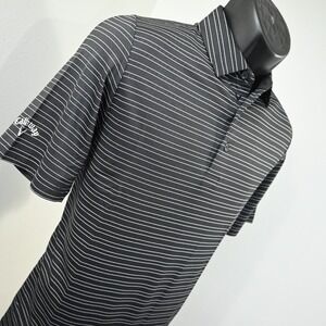 Callaway Golf Polo Opti Dri Performance Striped Short Sleeve Mens Size Small
